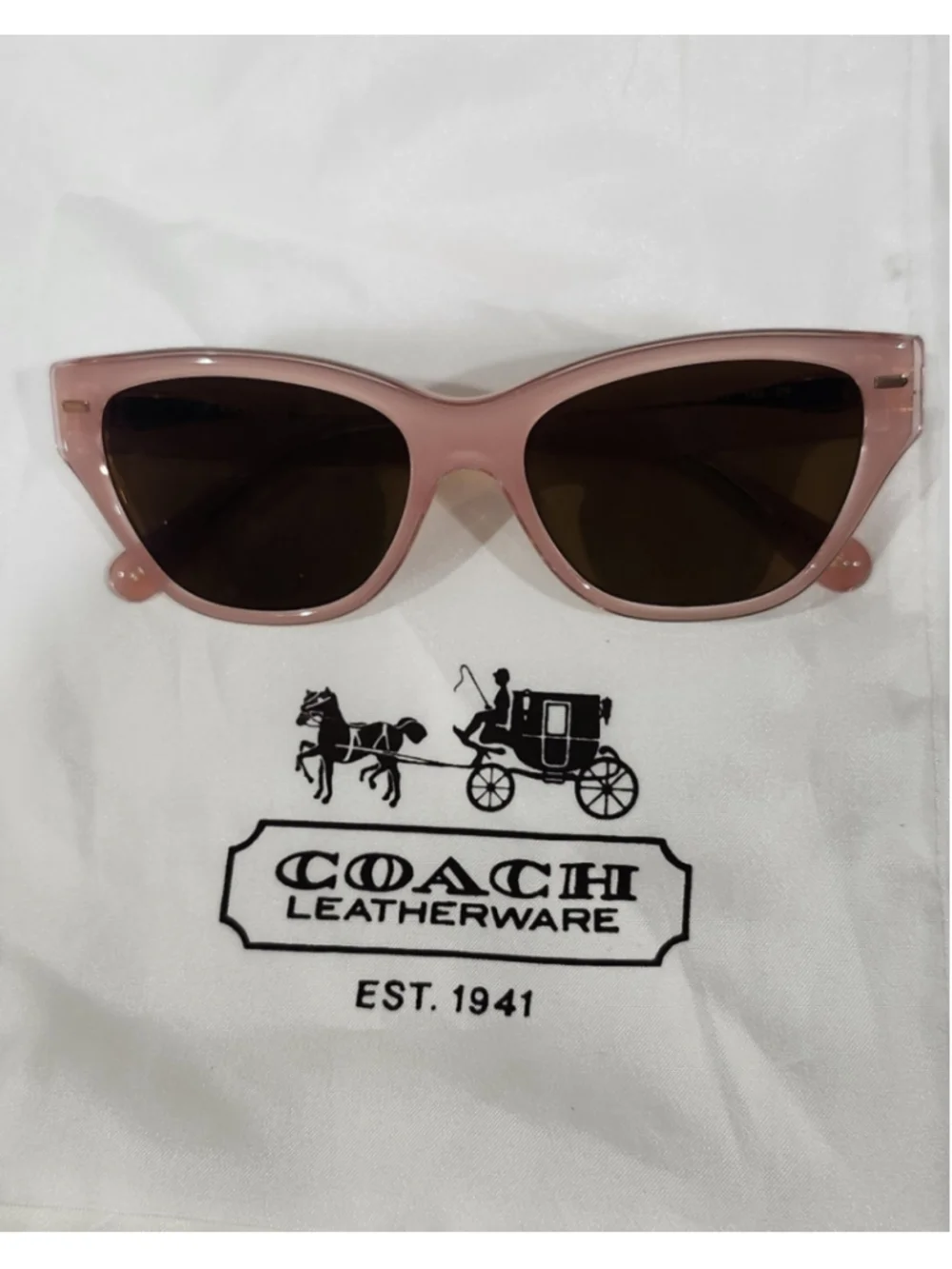 Coach RX Sunglasses Pink Cat Eye